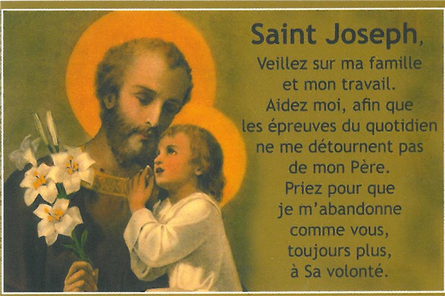 Cartes saint joseph par lot de 20 ex