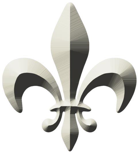 Autocollant la fleur de lys - symbole d election divine