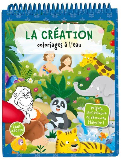 La creation  -  coloriage a l'eau