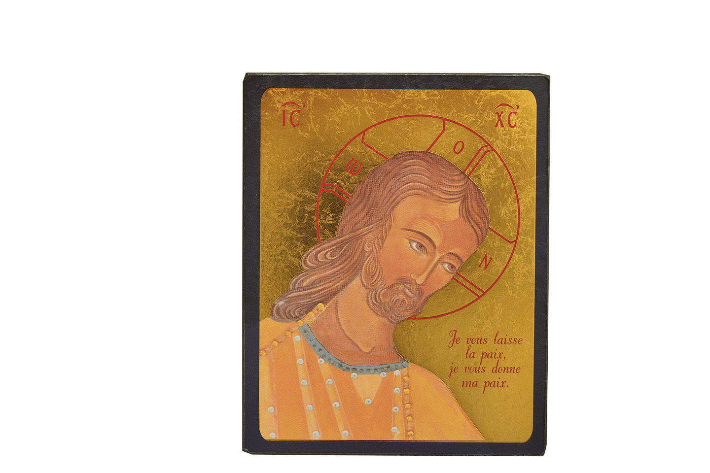 Christ amour et sagesse - icone doree a la feuille 12,5x10 cm -  544.63