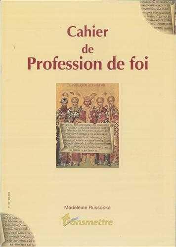 Cahier de profession de foi