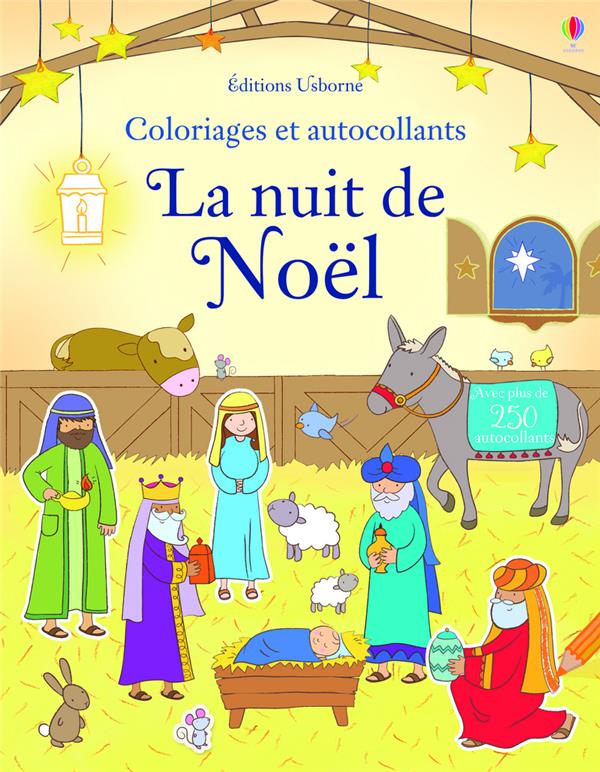 La nativite - coloriages et autocollants