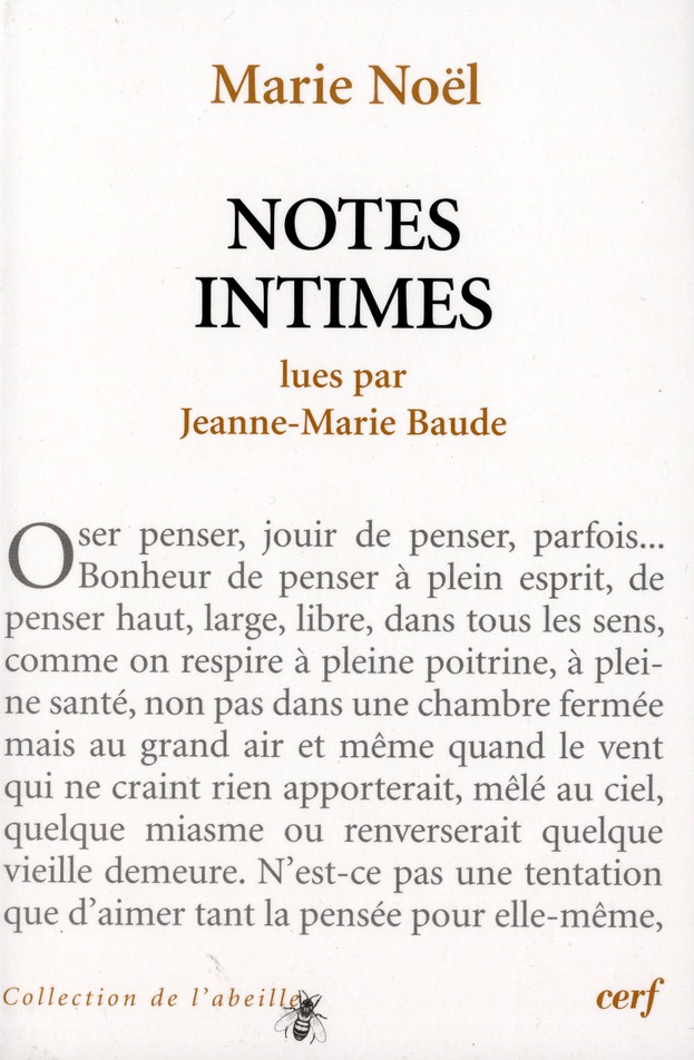 Notes intimes