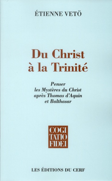 Du christ a la trinite