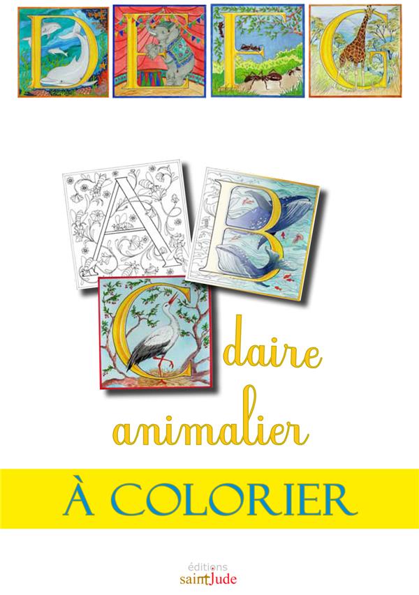 Abcdaire animalier a colorier