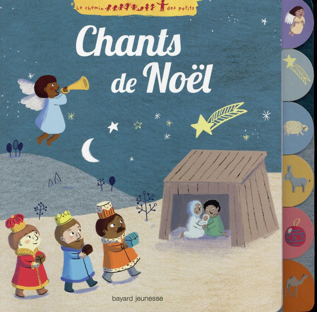 6 chants de noel  -  livre a puces