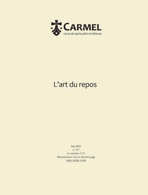 Revue carmel - l'art du repos