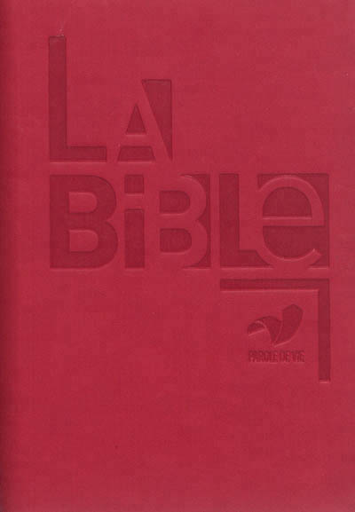 La bible parole de vie avec livres deuterocanoniques - similicuir rouge