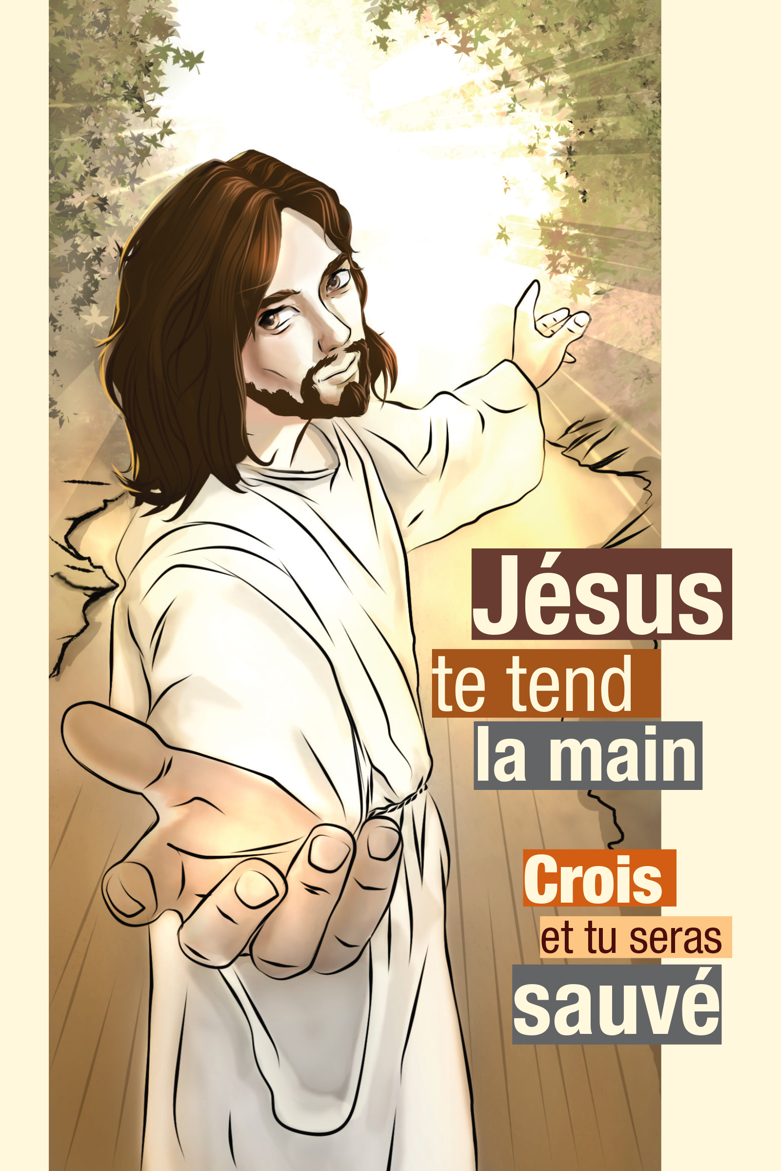 Carte jesus te tend la main