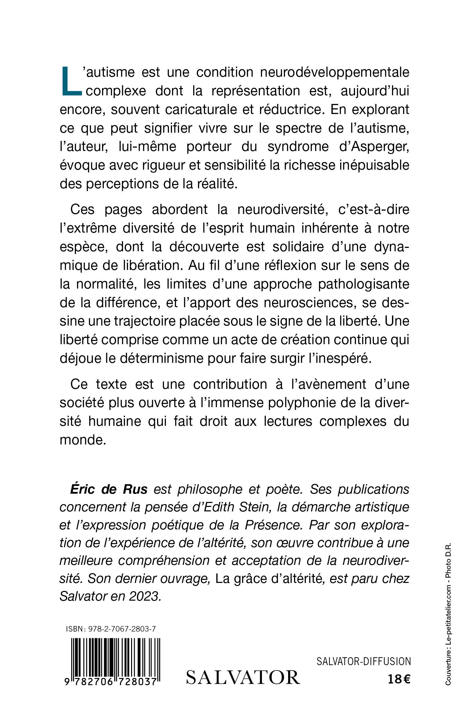 L'autisme, une autre façon d'être au monde - Éric RUS (de) - SALVATOR