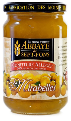 Confiture allegee de mirabelles 370g