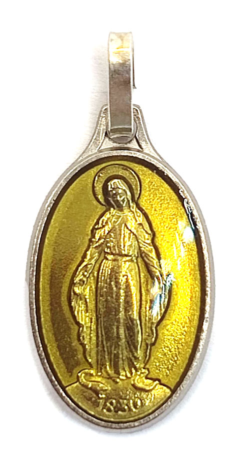 Miraculeuse jaune medaille 17mm