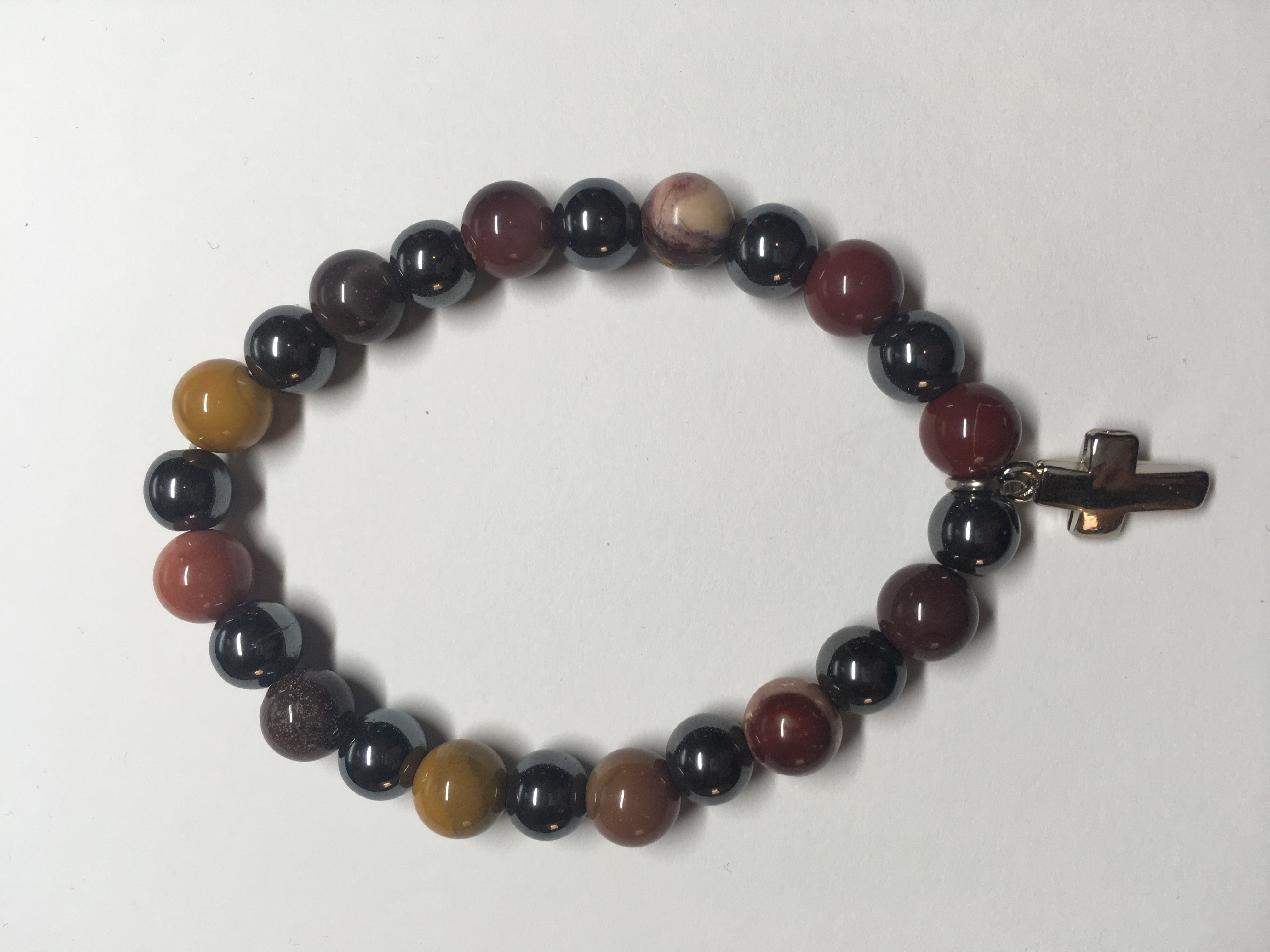 Bracelet hematite mookaite