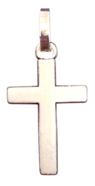 Croix 16cm vieil argent