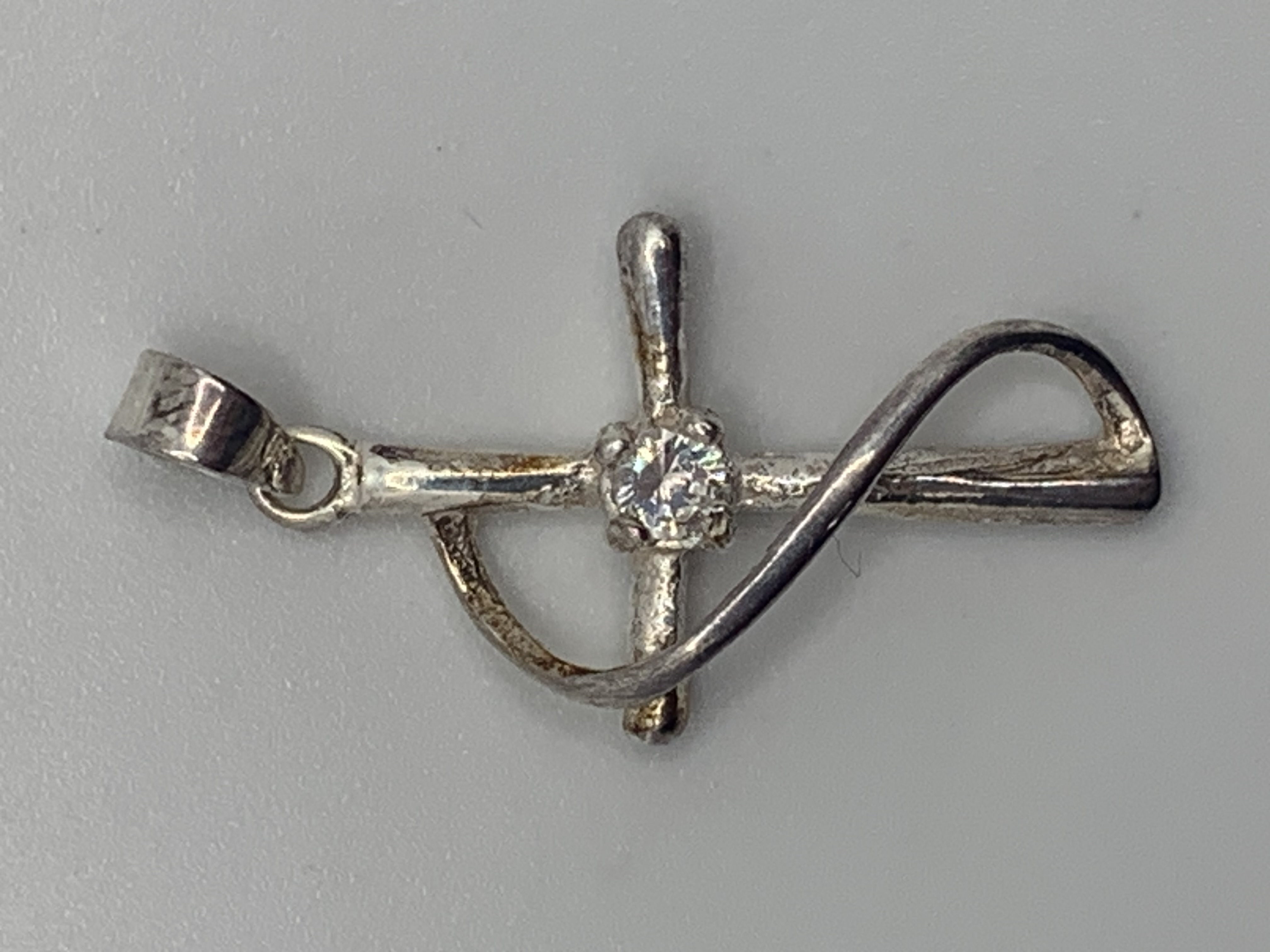 Croix arquee argent 50127