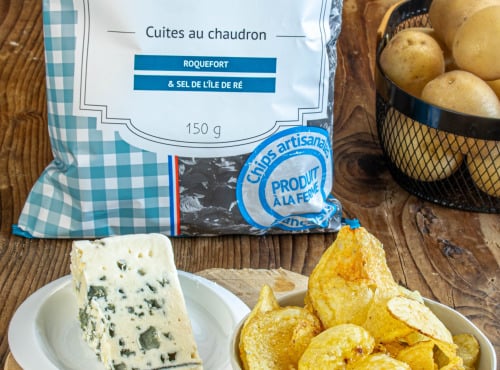 Chips artisanales au roquefort  - 150 gr