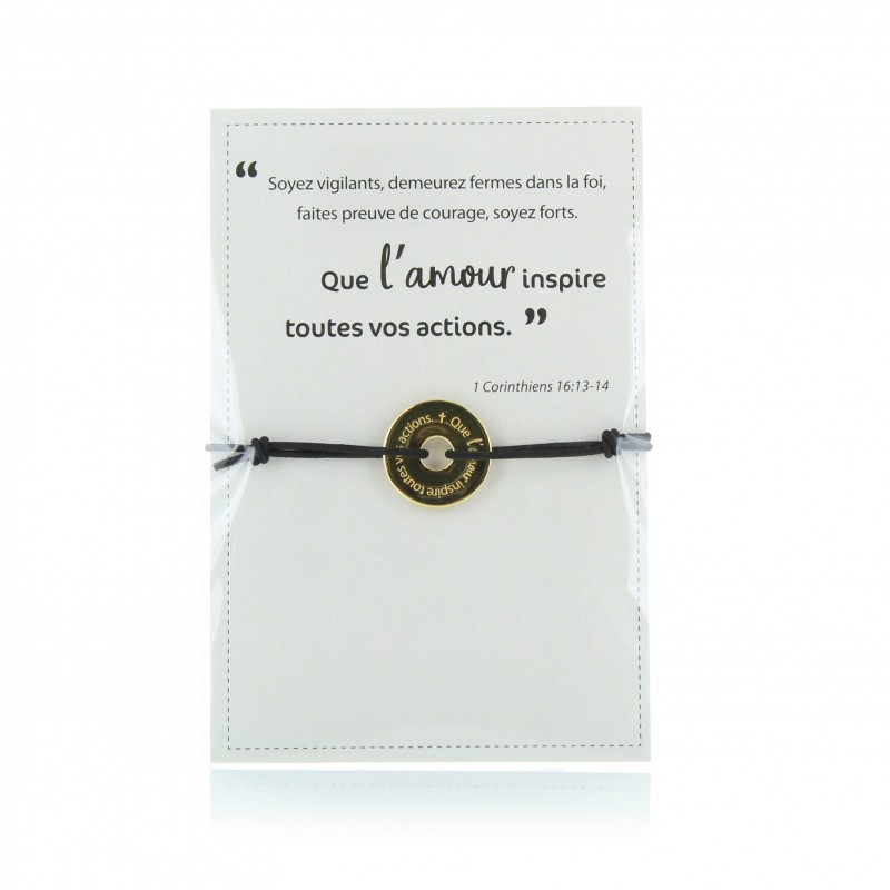 Bracelet que l'amour inspire toutes vos actions