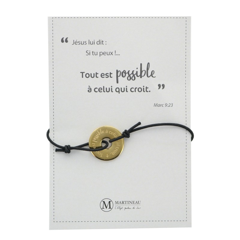 Bracelet tout est possible à celui qui croit