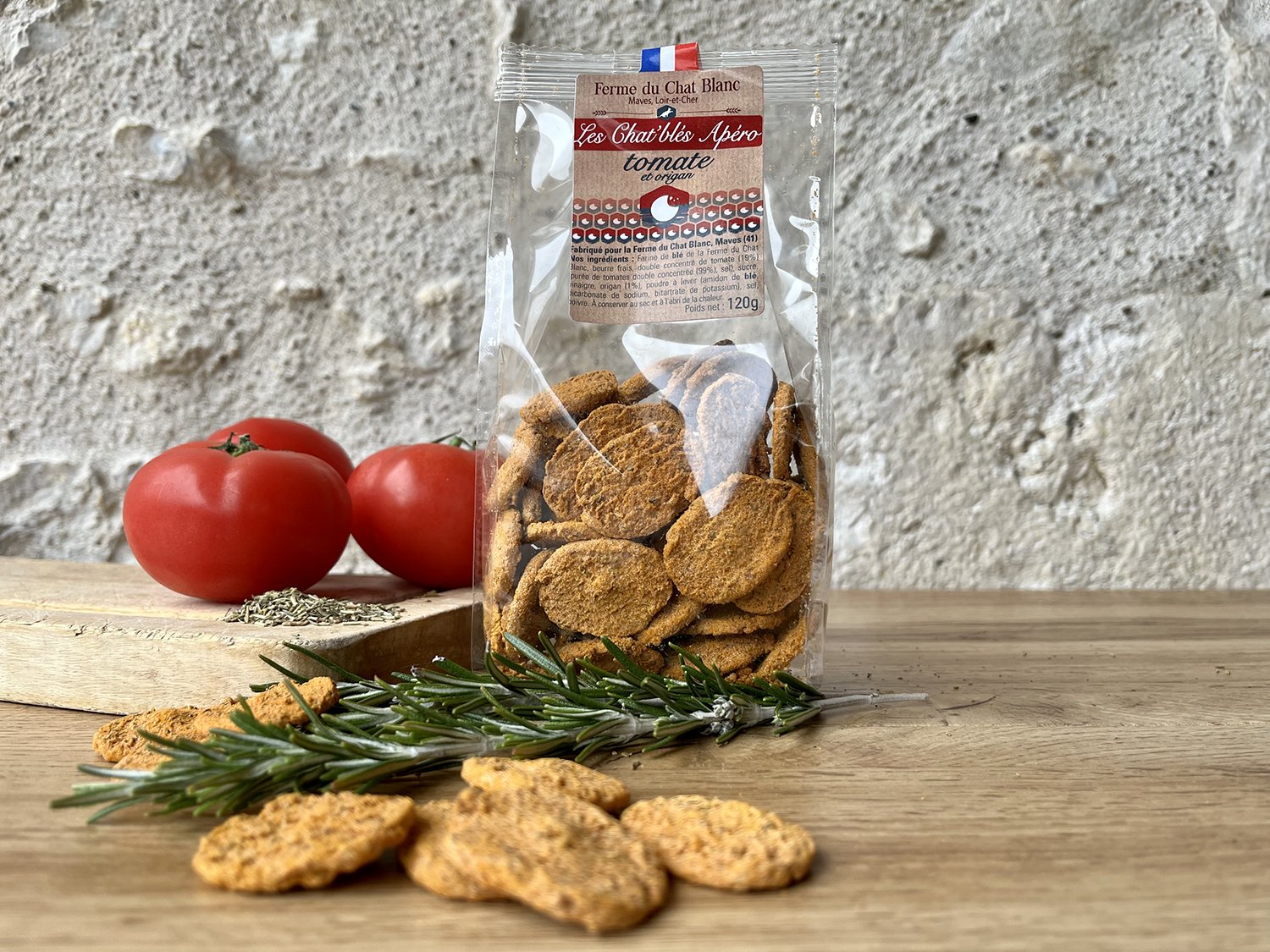 Chat bles tomates et herbes 120g