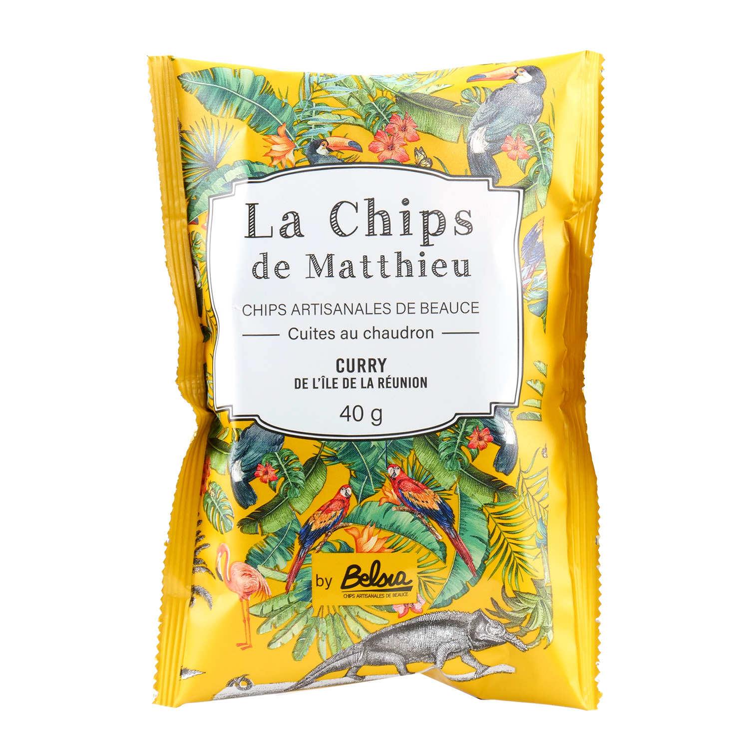 Chips au curry de l4le de la reunion 40g